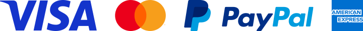 VISA Mastercard PayPal American Express